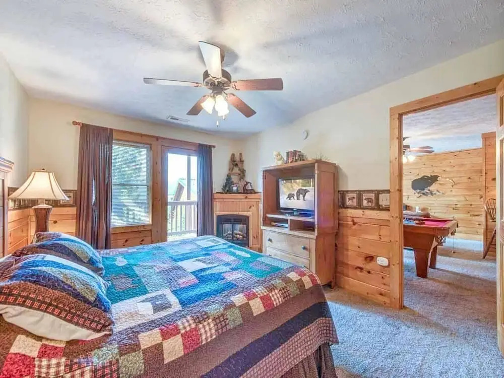 Fireside View - Two Bedroom Cabin