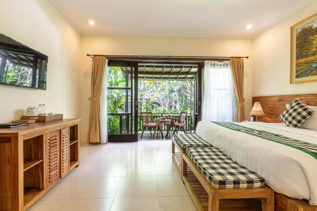 Номер Deluxe с красивым видом из окна в Meruhdani Boutique Hotel Ubud