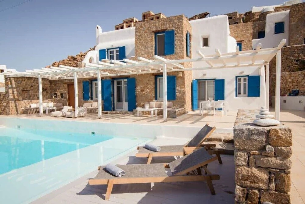 180 ° View PRIVATE Pool Villa Choulakia to enjoy SUN kissing SEA