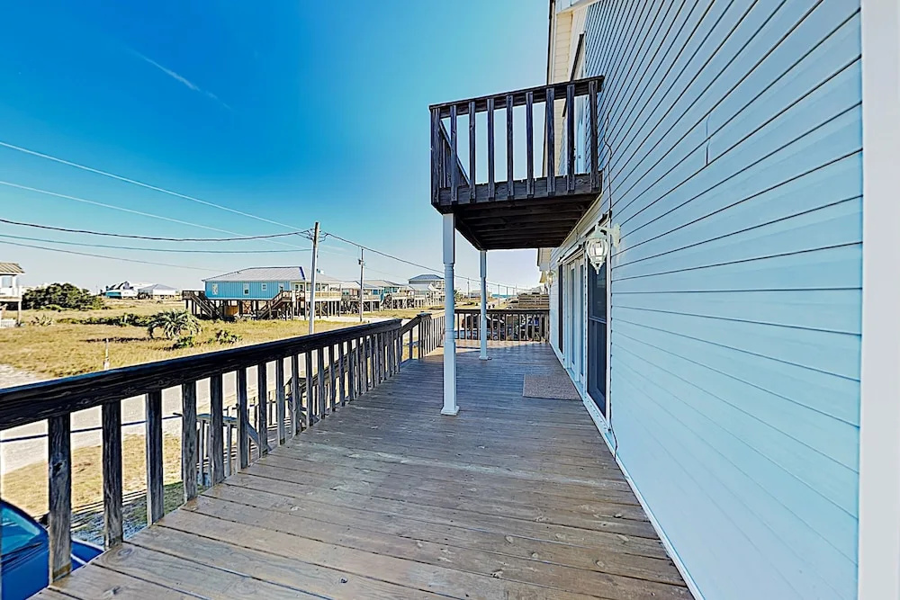 New Listing! Coastal Gem W/ Porch - Steps To Beach 4 Bedroom Home