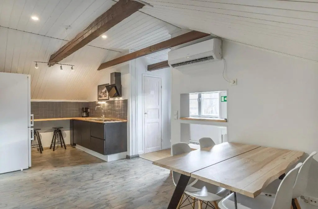Unique open space loft studio in the attic