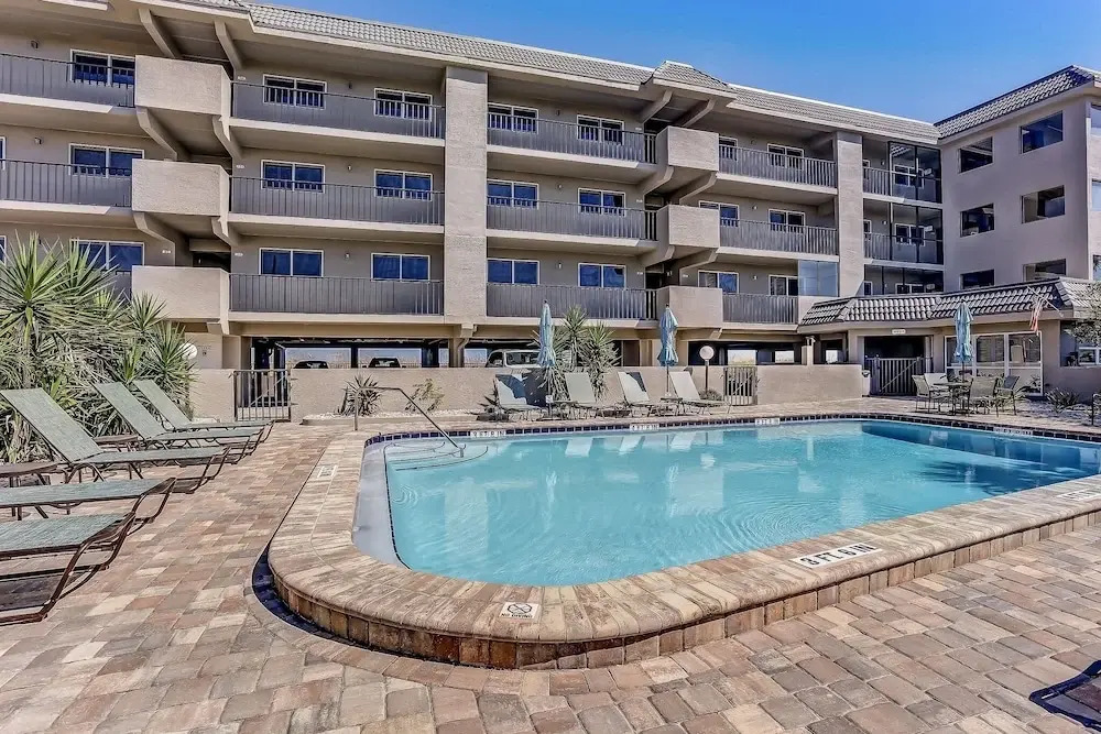 End Unit Oceanside Condo with Spectacular Ocean View from Living Area by RedAwning