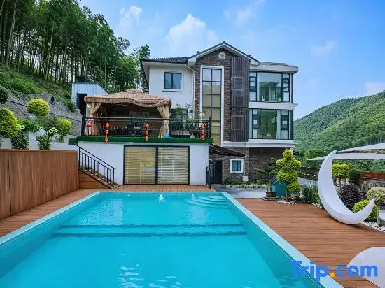 Jingsu, Starry Sky Swimming Pool Bar, Mountain View and River Tracing Parent Child Resort Villa