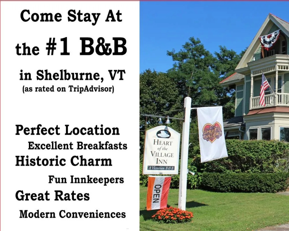 Heart of the Village Bed & Breakfast in Shelburne VT