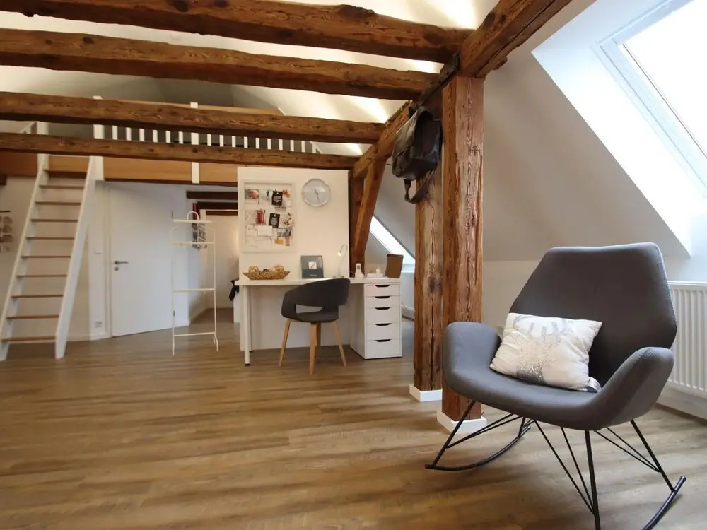 Atelier mit Kaminofen am Plauer See