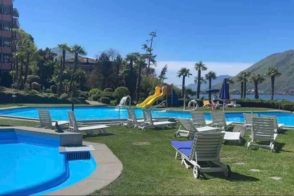 Appartamento con piscina e sauna Bissone