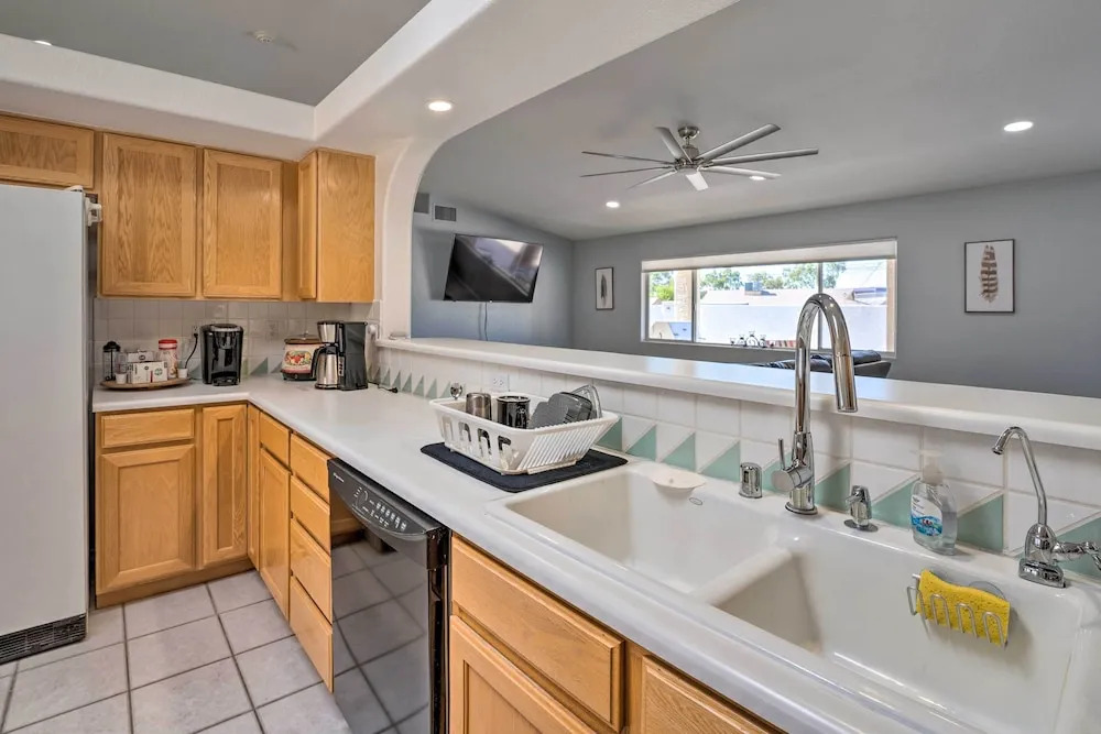 Patio + Fire Pit: Central Home in Lake Havasu City