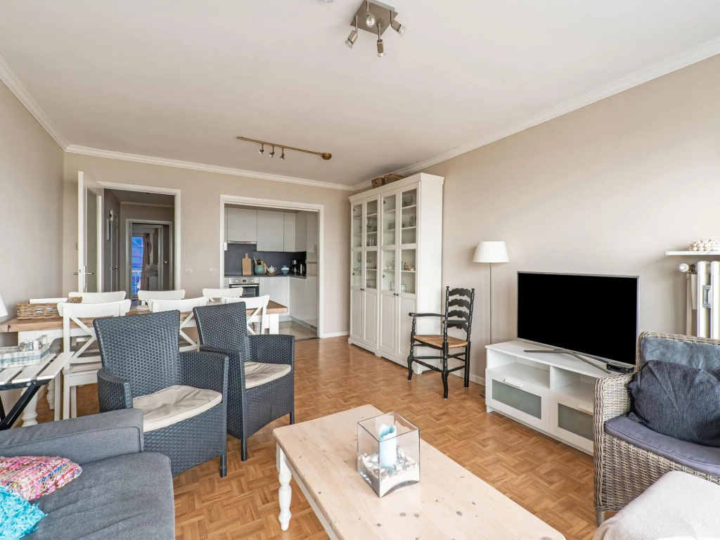 Seafront apartment in Blankenberge with balcony