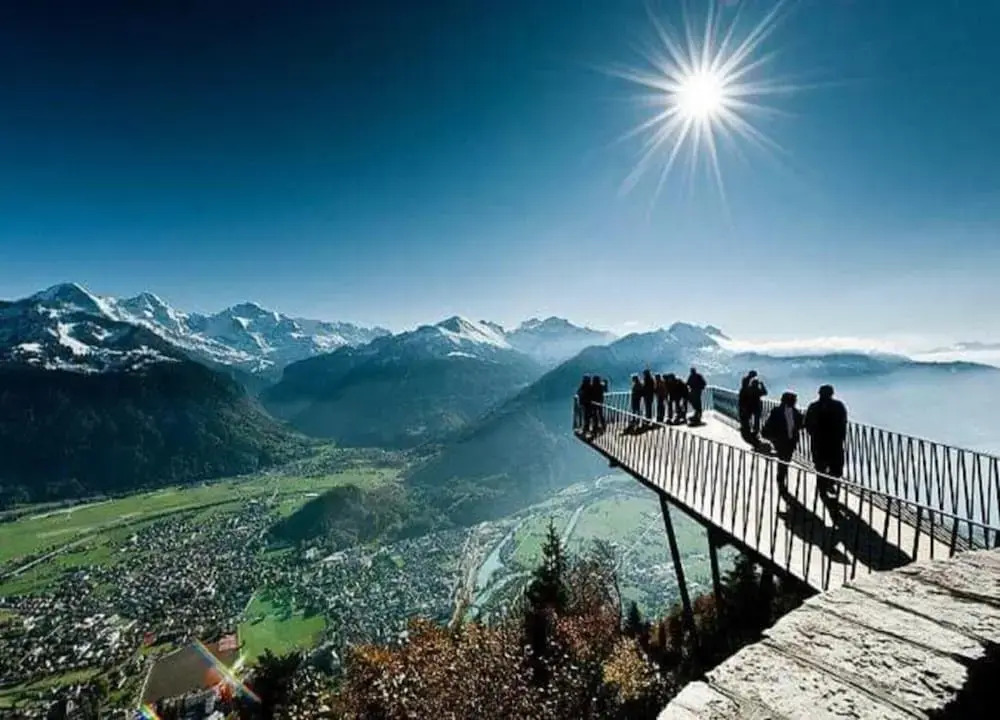Pristine Home in a Charming Village, Large Grassy Sunbathing Area, View of the Mönch and Jungfrau