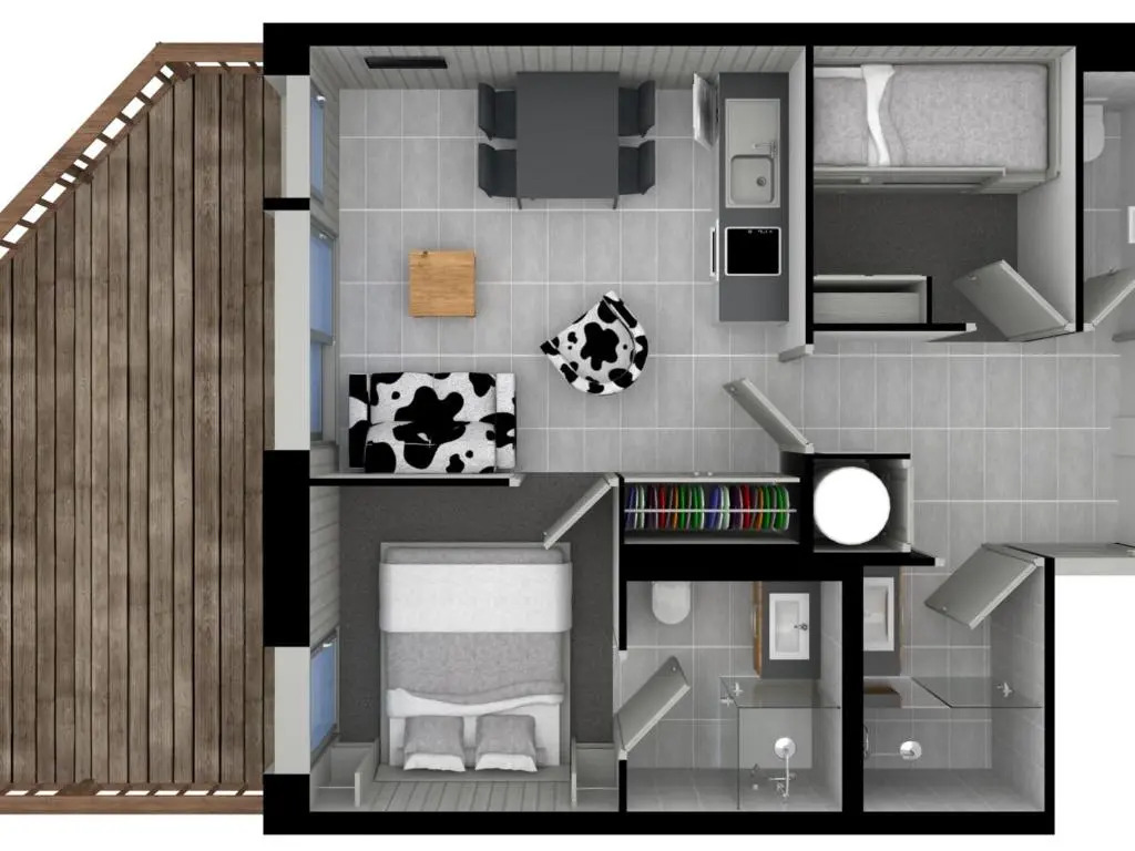 Appartement Courchevel 1650, 3 pièces, 4 personnes - FR-1-563-50