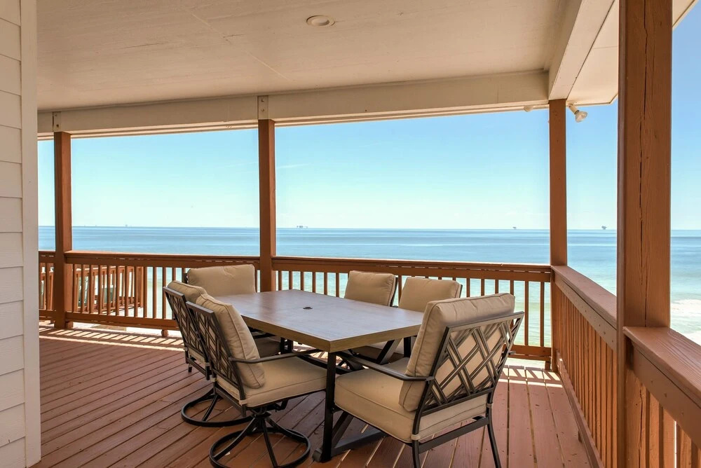 Dauphin Charm - Gulf Front! Pet Friendly - Wrap Around Porch With Observation Deck And Outdoor Seating 4 Bedroom Home by RedAwning