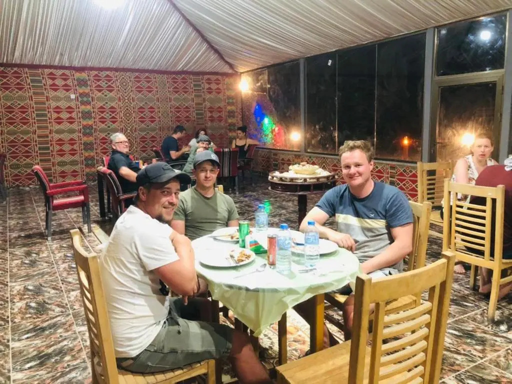 Glamping at wadi rum under the sun