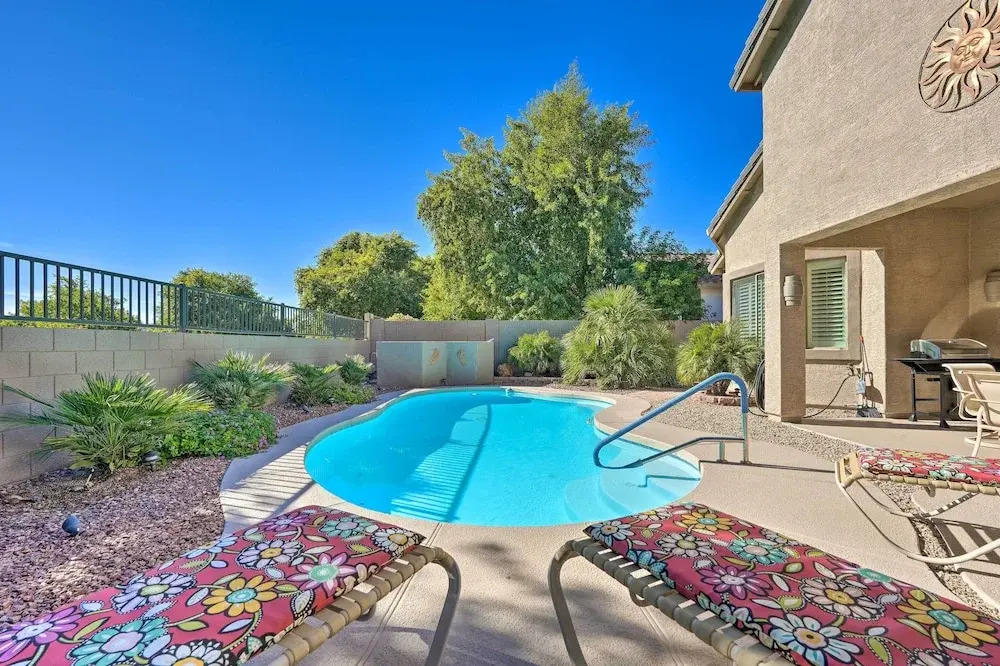Play Pool, Grill Out! Group-Friendly Glendale Home