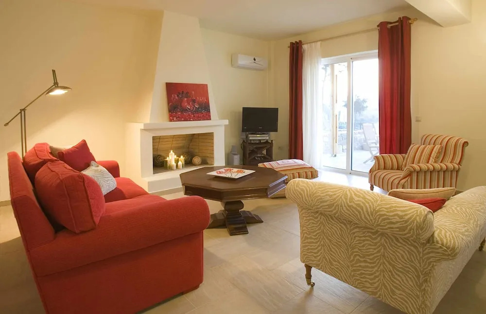 Villa Ares with private pool and a spectacular seaview 150m from the beach