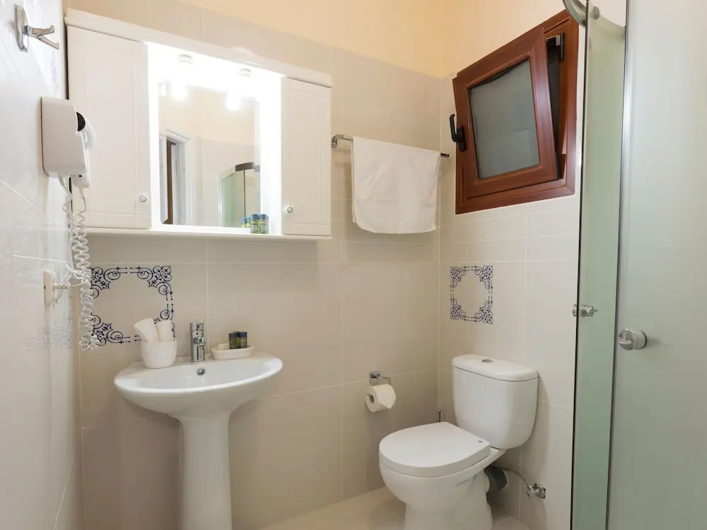 Villa with Private Pool & Souda Bay View in Very Nice Village near Chania