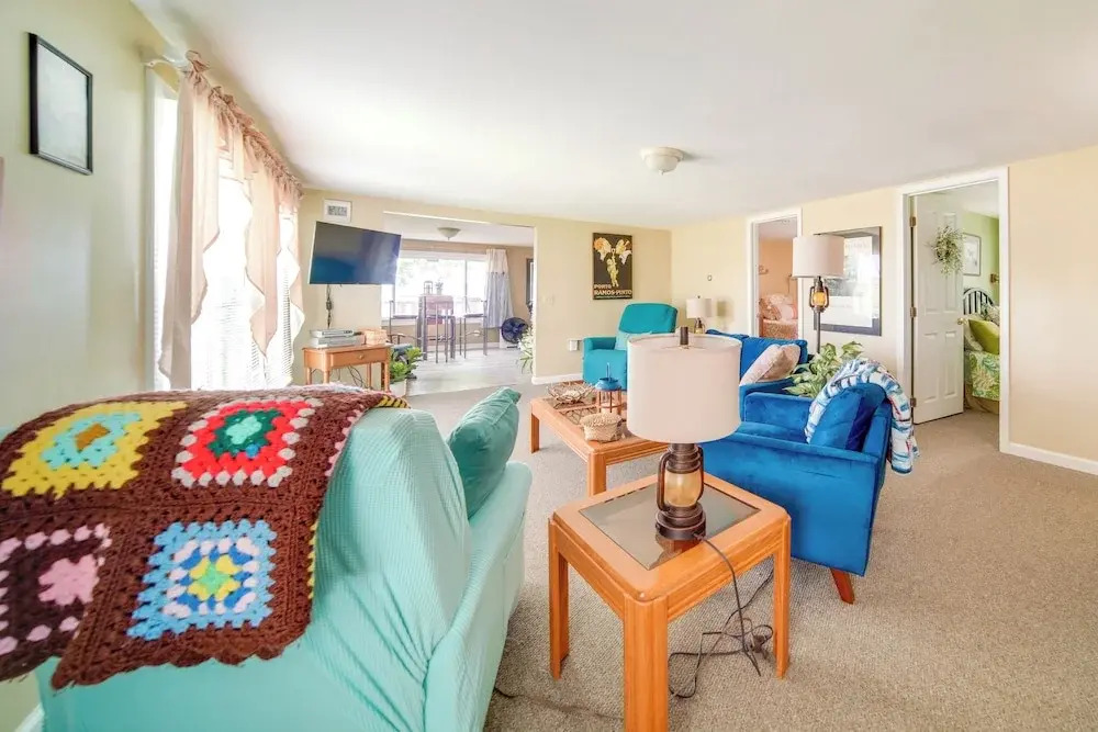 Lakefront Mayville Cottage w/ Dock & Grill!