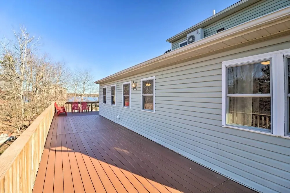 Near Hiking: Lakefront Albrightsville Home w/ Deck