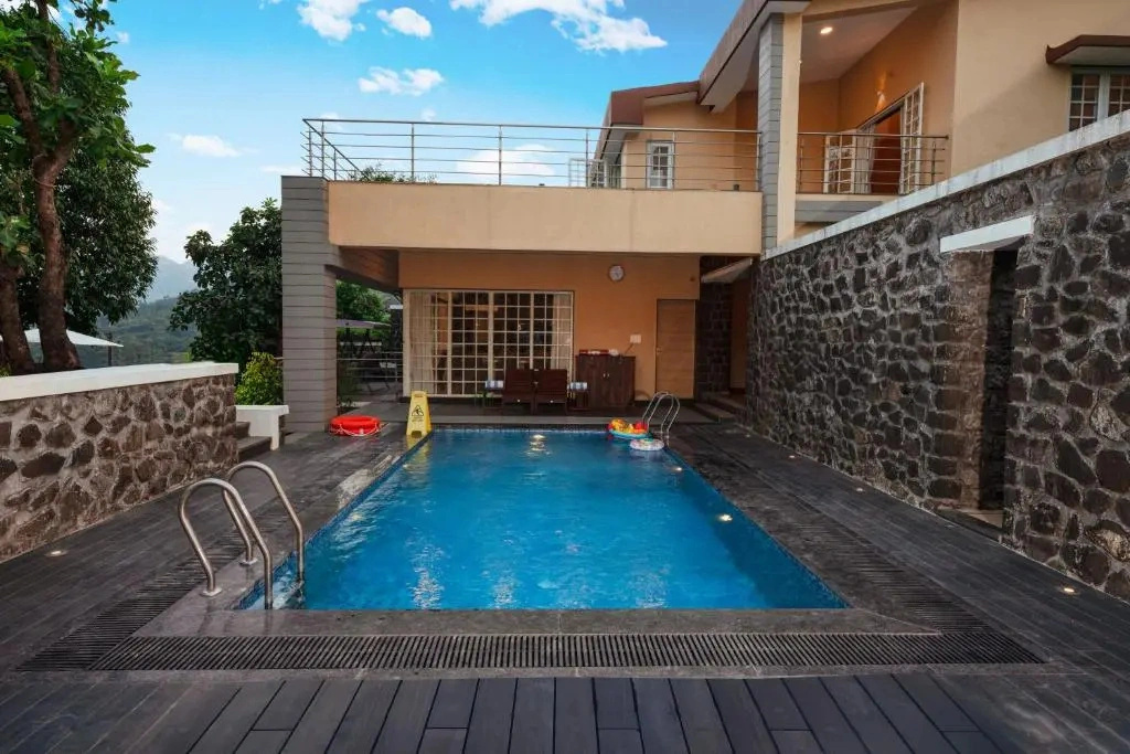 SaffronStays Forest Trails, Pawna - pool villa with forest views