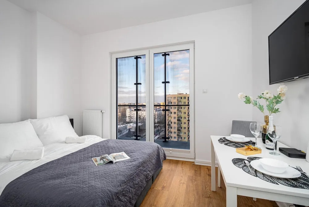 Exclusive Studio on Kasprzaka Street Warsaw Tower Bliska Wola