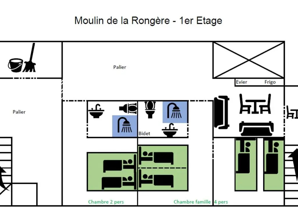 Gîte La Roche-Neuville, 6 pièces, 14 personnes - FR-1-600-148