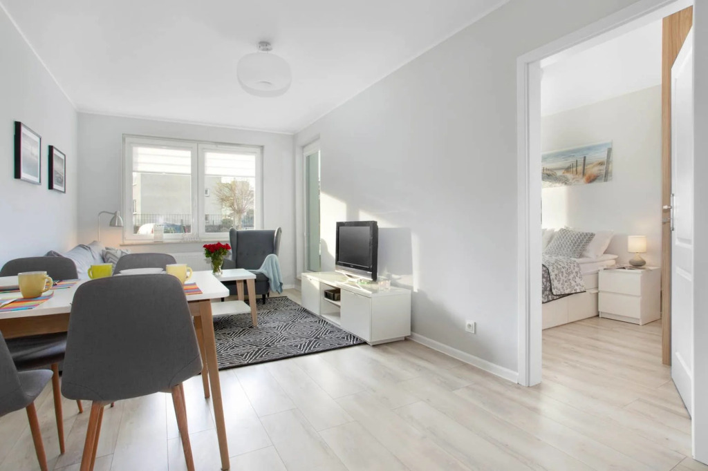 Bright apartment near the beach with a terrace