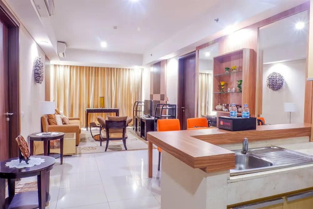 2BR Apartment Cozy Pool View Kemang Village with Access to Mall By Travelio