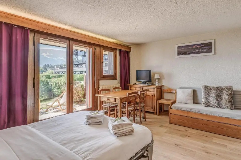 Cosy studio with view on the Mont Blanc mountain in Combloux - Welkeys