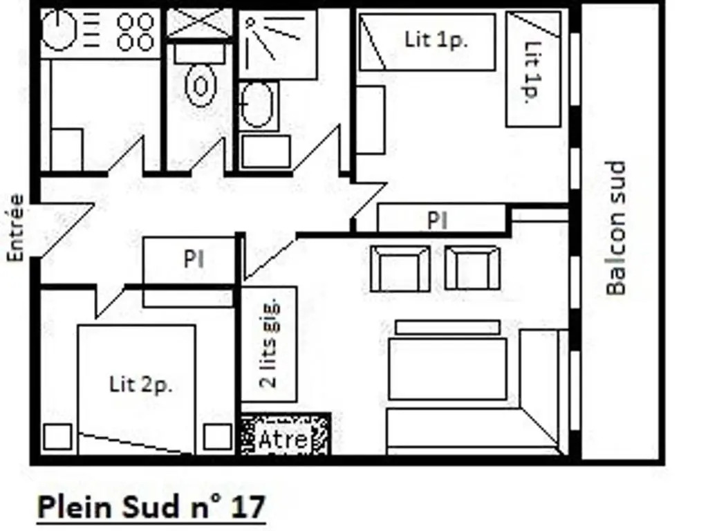 Appartement Méribel, 3 pièces, 6 personnes - FR-1-180-160