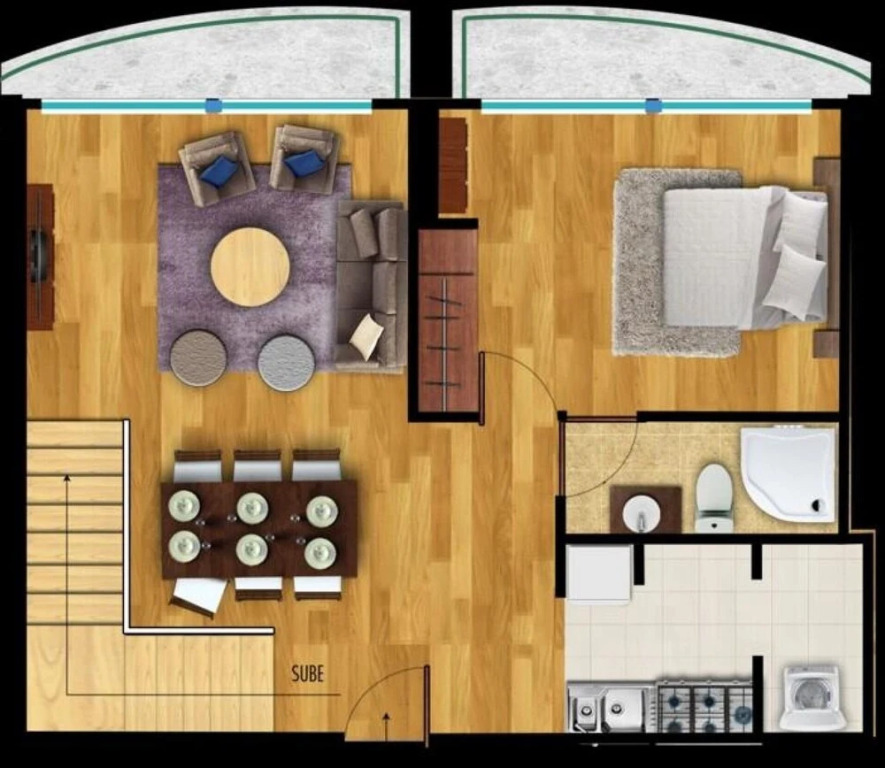 Charming Duplex Apartment Near Santa Fe With Amazing Views