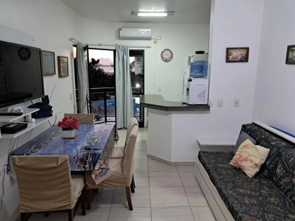 Apartamento pé na areia de 1 dormitório com vista para Praia ou vista lateral Pontas das Canas