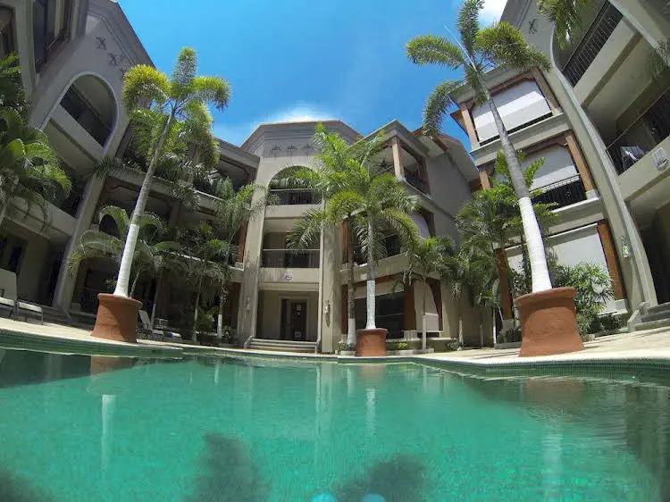 Private beach path, pool view- M03