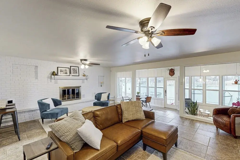 Dock, Patio & Grill! Waterfront Lake Dunlap Home