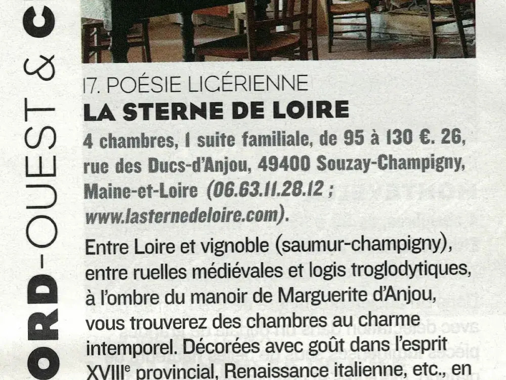 La Sterne de Loire Maison D'hôtes