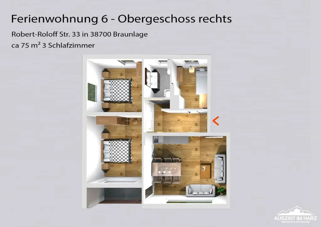 Auszeit im Harz Haus 3 Wohnung 6