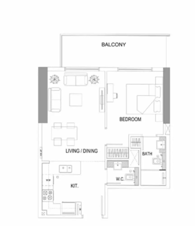 Vibrant 1-bedroom in JVC Sleeps 4 With Balcony