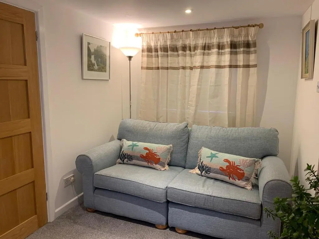 One bedroom self contained annex with own bathroom, sitting room and kitchenette