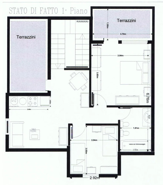 Apartment with 2 Bedrooms in Palermo, with Furnished Balcony And Wifi - 970 M From the Beach
