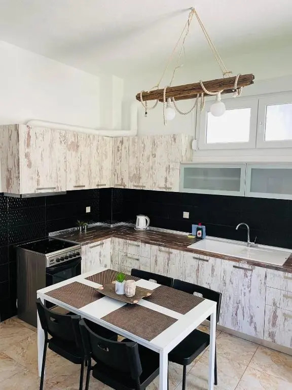 Eden apartment Paliouri with private backyard garden