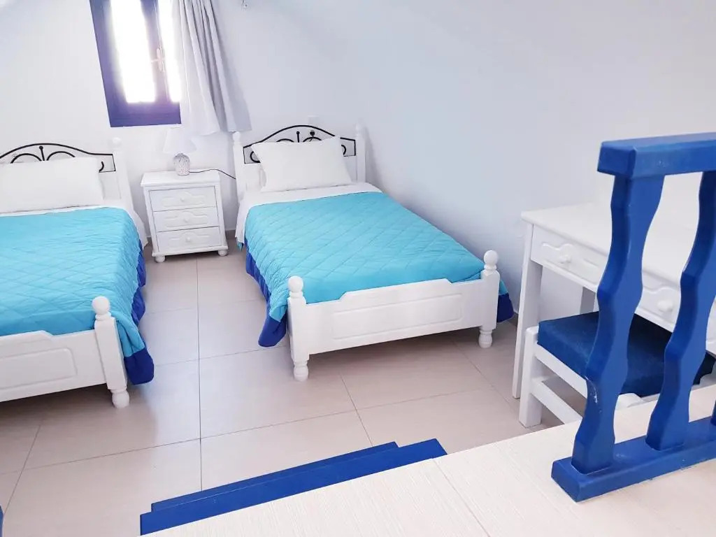 White & Blue