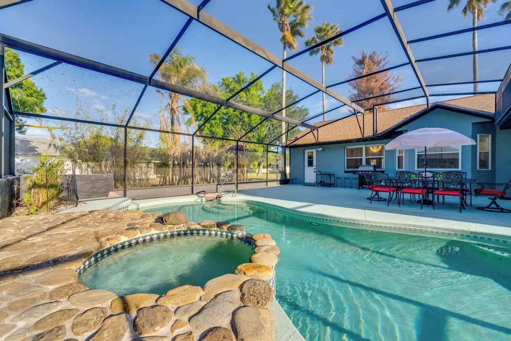 Resort-style Pool & Yard: Luxe Duplex Near Disney
