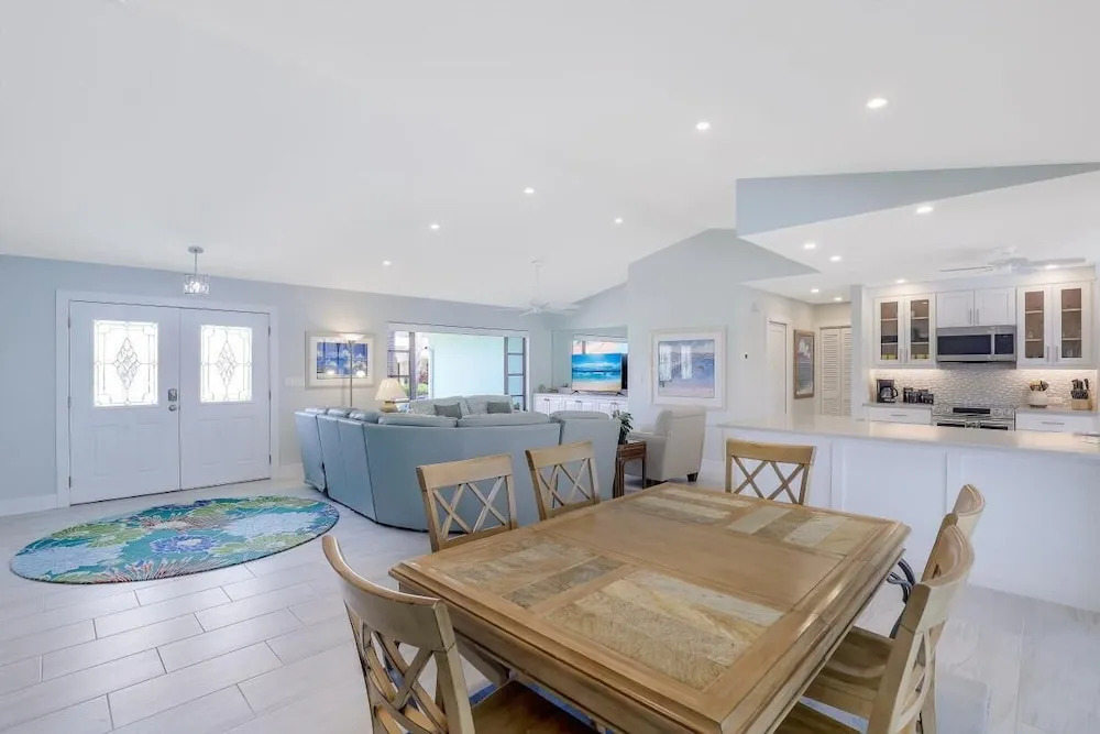 Pet-friendly waterfront home on key lot with view