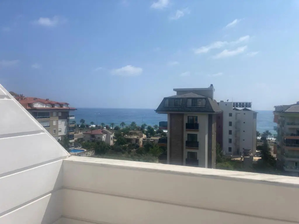 NorthStar LUXURY DUPLEX SEE VIEW 100m BEACH 2 bedrooms, 2 bathrooms, living room sofa 2 terraces, 1 balcony high floor Alanya Kestel