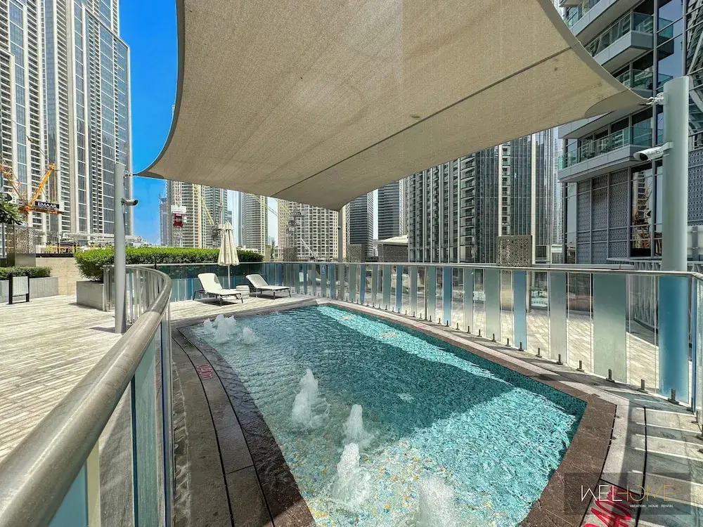 WelHome - Luxury Apartment Facing Burj Khalifa With Terrace