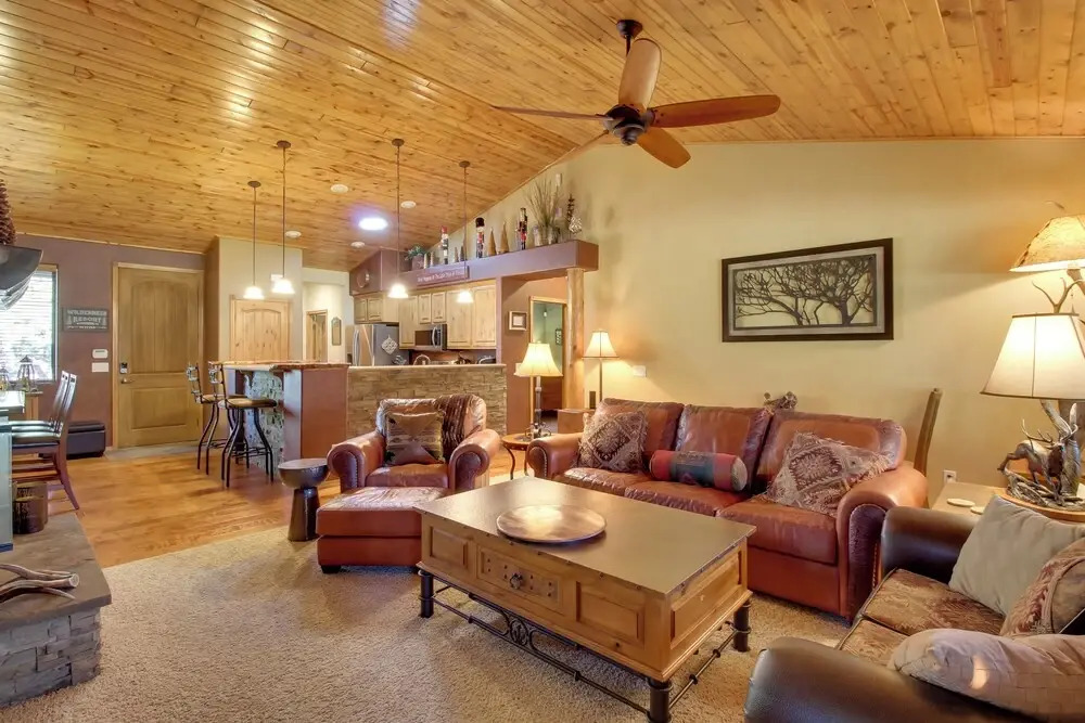 On-Site Trails and Deck Show Low Cabin!