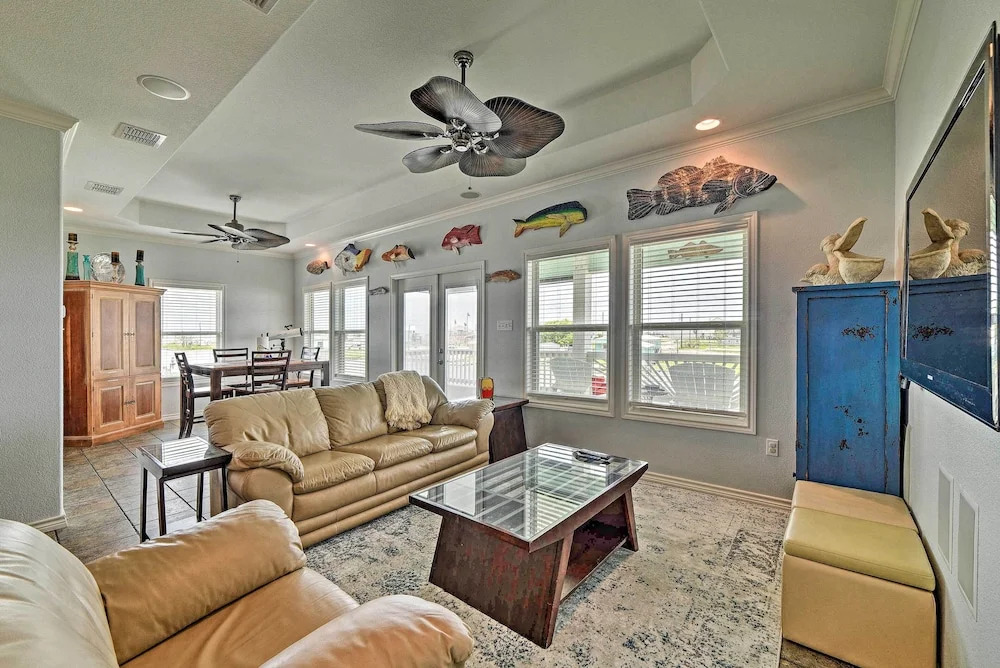 Waterfront Rockport Home w/ Deck & Boat Ramp!