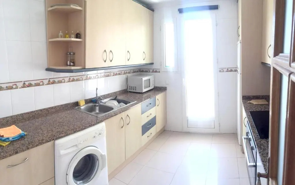 2 bedrooms appartement at San Javier 50 m away from the beach with sea view shared pool and furnished terrace
