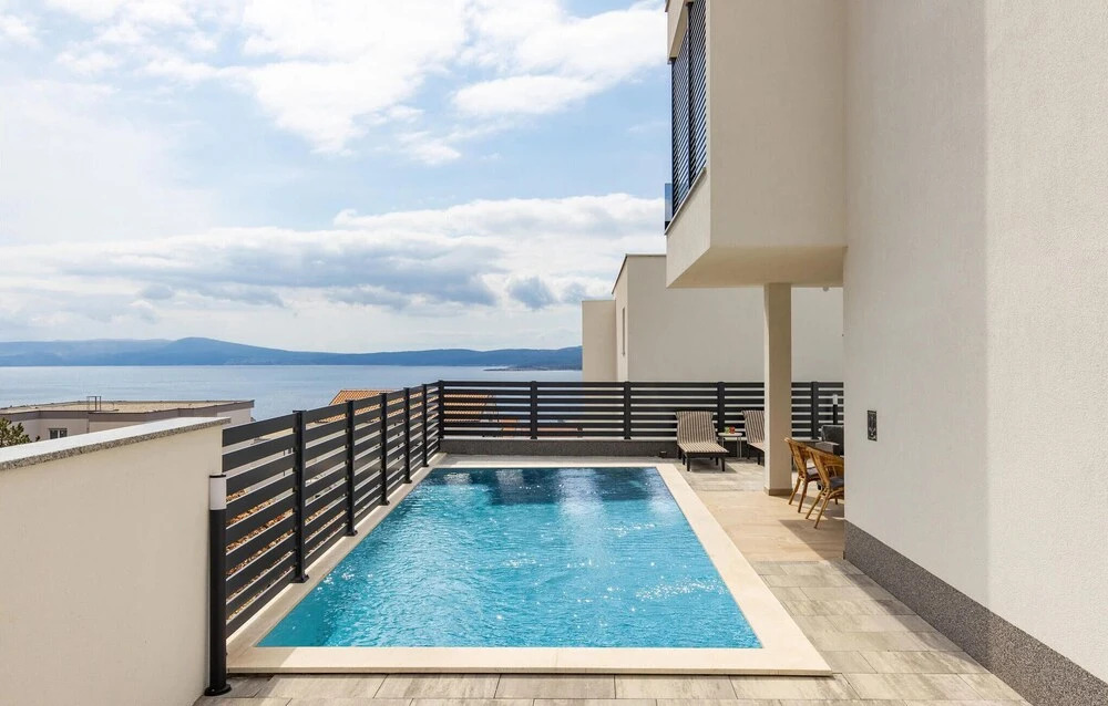 Nice Apartment in Crikvenica With Outdoor Swimming Pool, Wifi and 2 Bedrooms