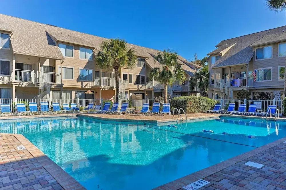 Walk to Hilton Head Island Beach: Villa w/ Balcony