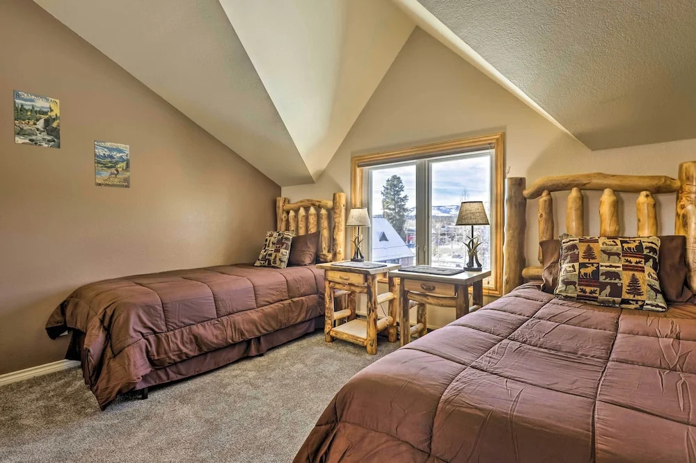Walk to Grand Lake: Riverfront Gem w/ Fireplace!