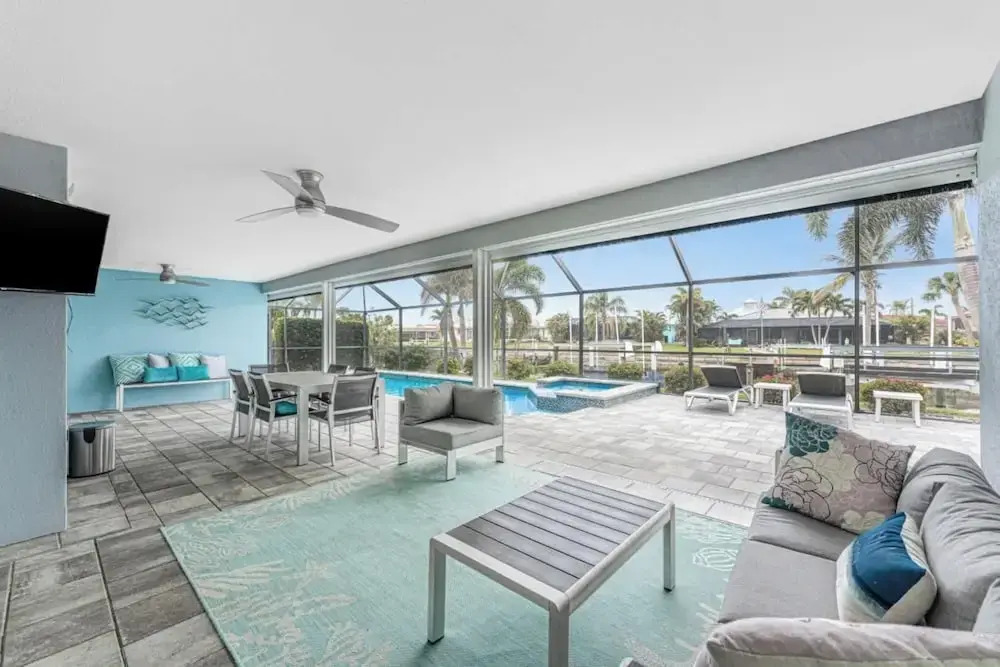 Tranquility Waterfront Villa Pool Dock